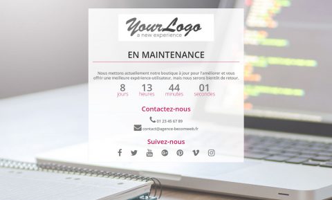 Enrichissez le design de la page de maintenance de Prestashop